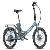 FAFREES F20 Light Electric Bike - 250W Motor 522WH Battery 60KM Range - Grayish blue